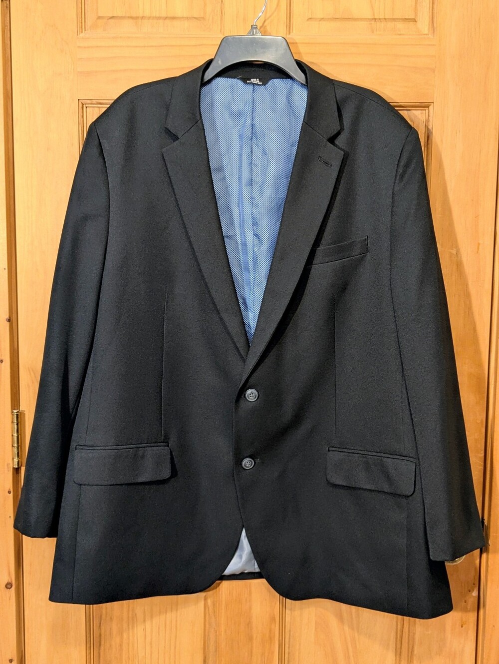Haggar The Active Series Blazer Tailored Fit Black 50R Sports Coat Jacket Office